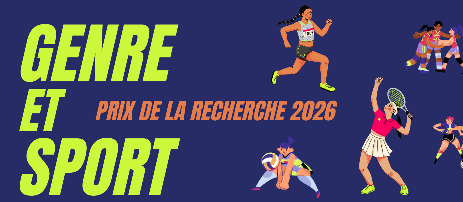 Prix de la recherche 2026 - Genre et sport - Comité Femmes et Sciences